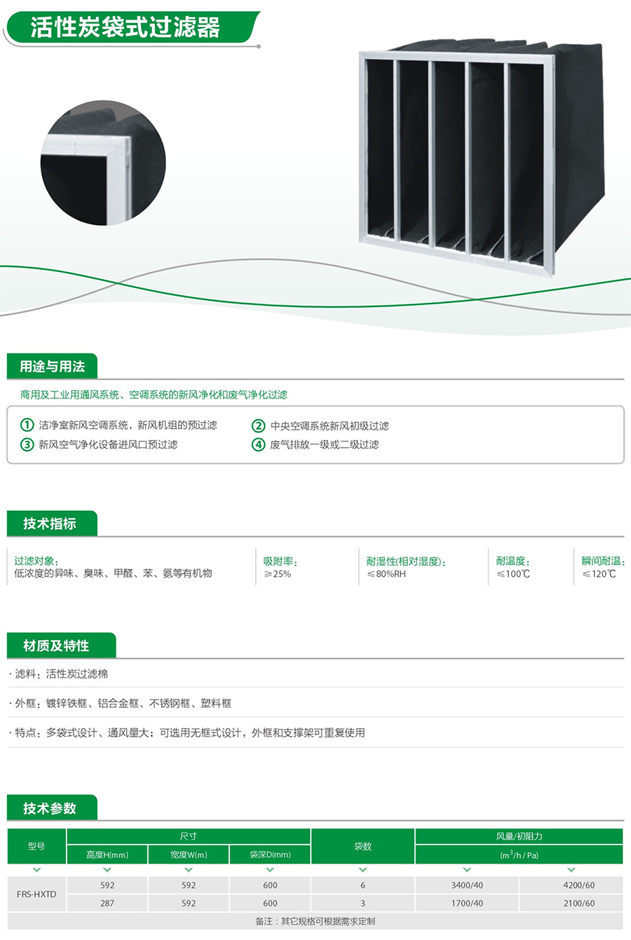 活性炭袋式过滤器